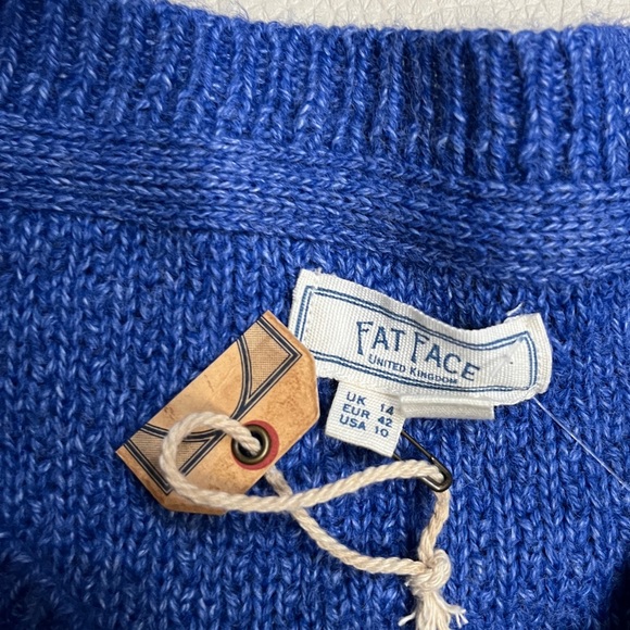 NWT - Fat Face Women’s Mini Diamond Knit Crew Neck Sweater - US 8/M, US 10/L - Picture 12 of 15